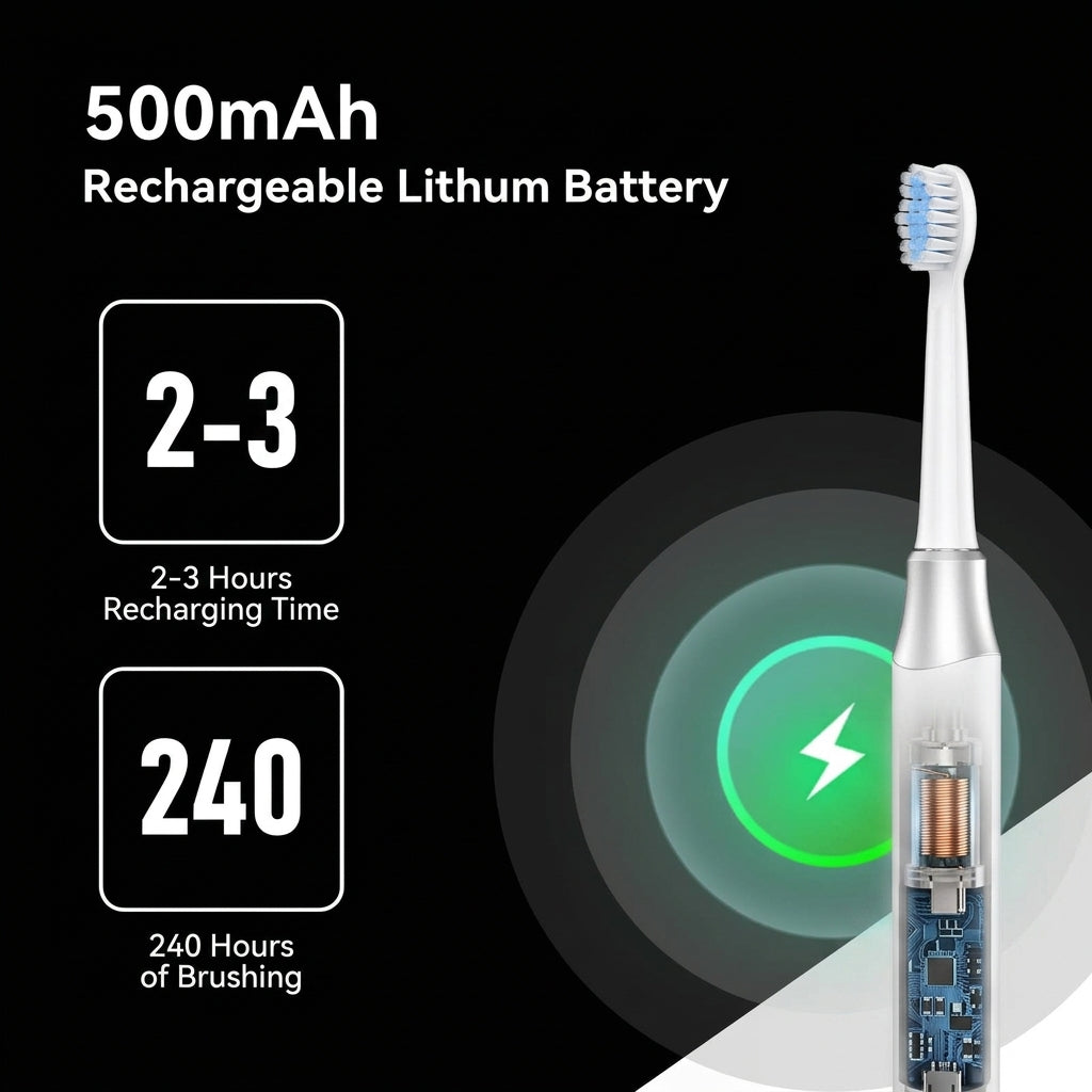 eeVee Ultrasonic Electric Toothbrush Y07 in use for daily brushing